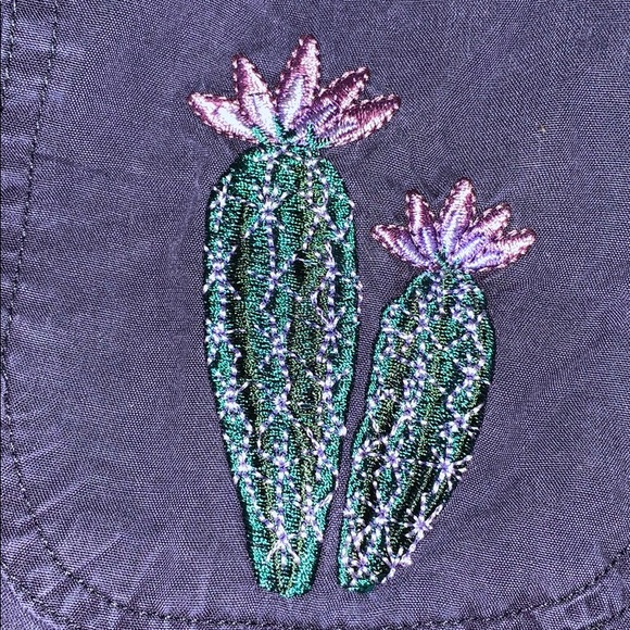 Vintage Navy Blue Cactus Blouse - Picture 7 of 7